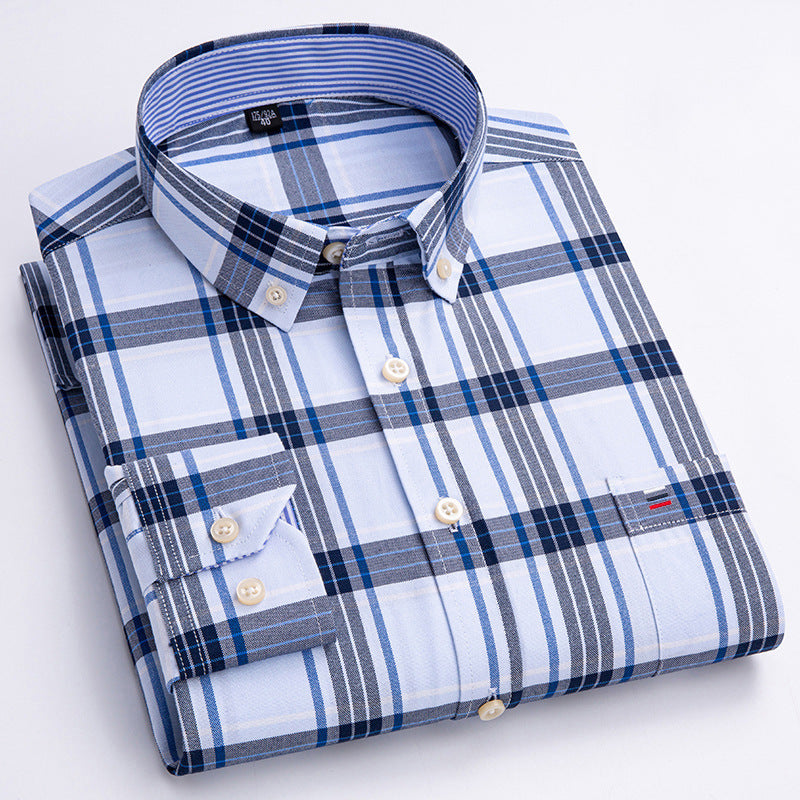 Men's Cotton Oxford Anti-wrinkle Casual Shirt