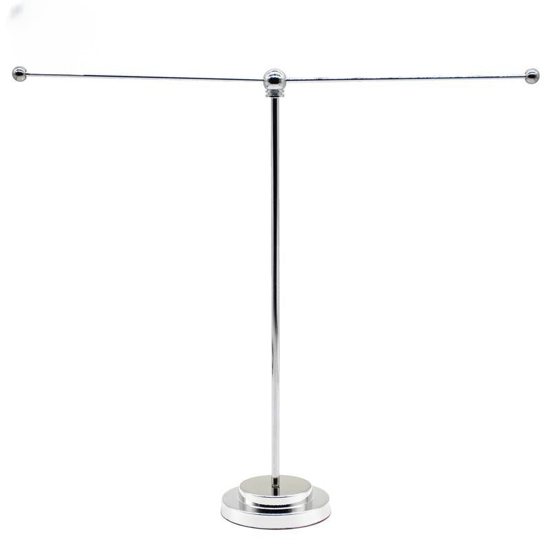 Desk Flagpole Metal Stand T-base Desktop  Flag