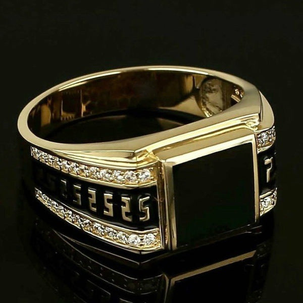 Men's Rhinestone Ring