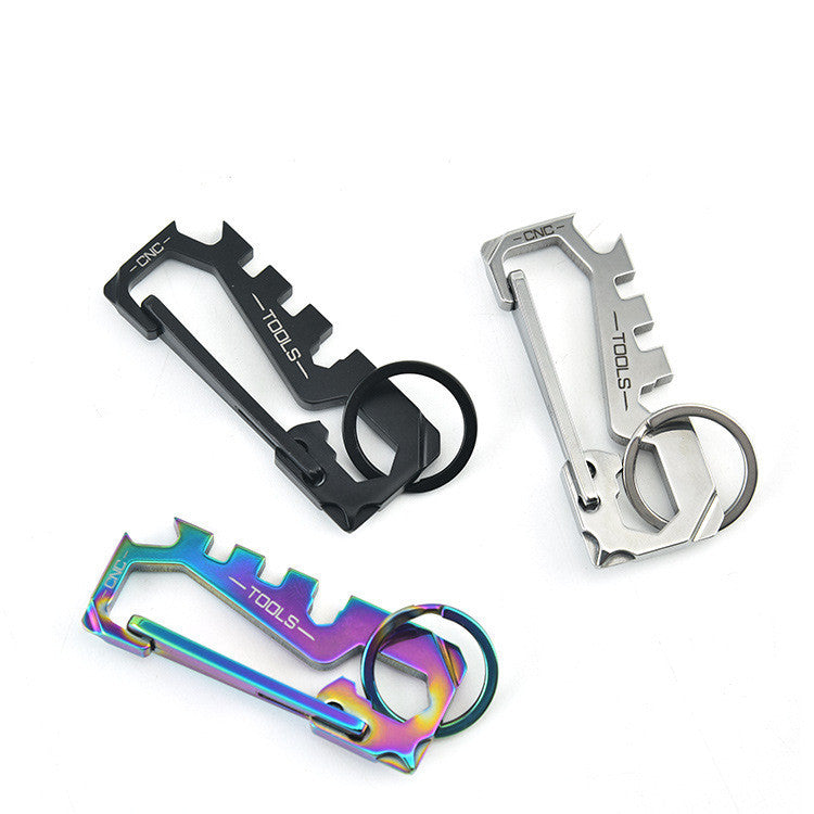 Stainless Steel Outdoor Multifunctional Tool Keychain