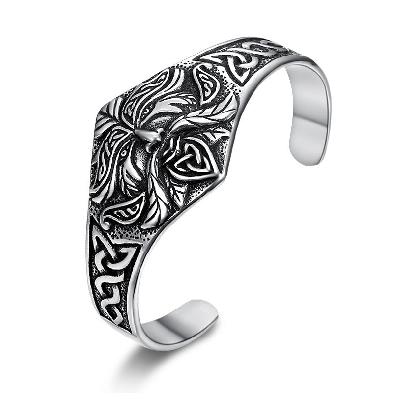 Nordic Viking Warrior Stainless Steel Bracelet