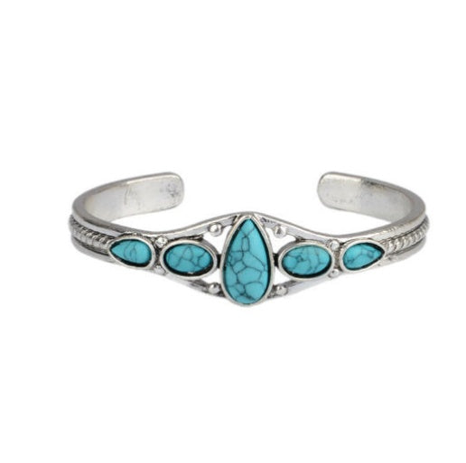 Retro Turquoise Adjustable Bracelet