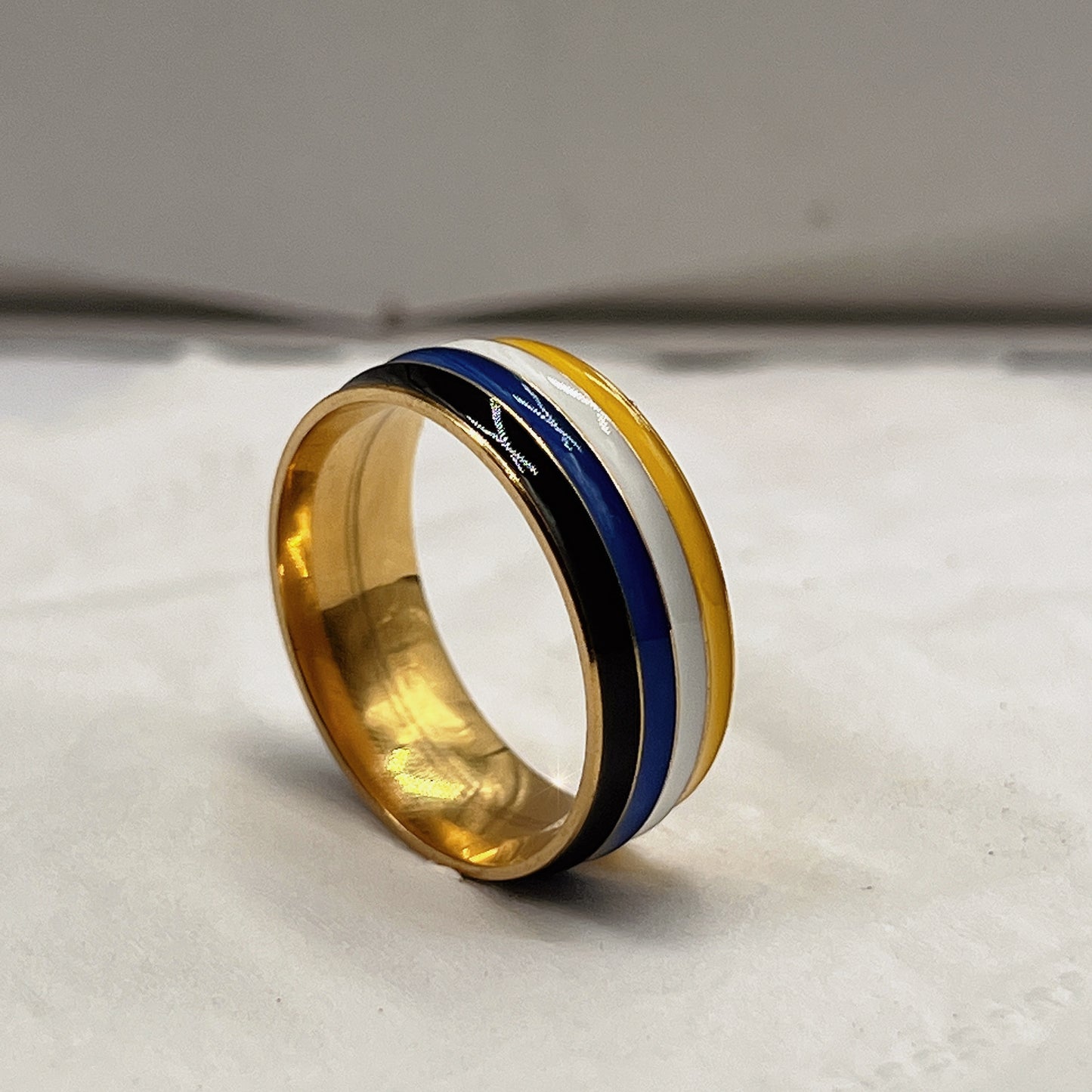 Men's Titanium Steel Rainbow Ring