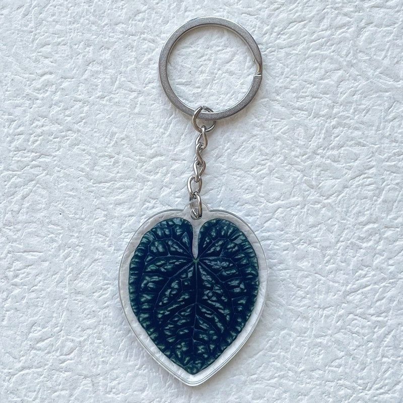 Acrylic Leaf  Keychain