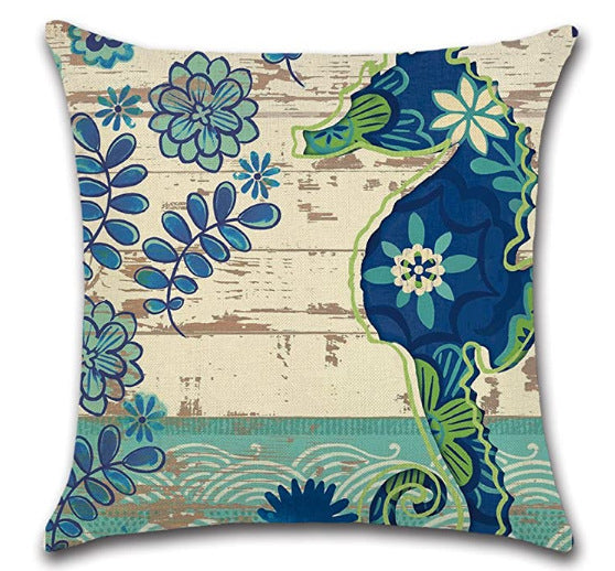 Sea Life Linen Pillowcase