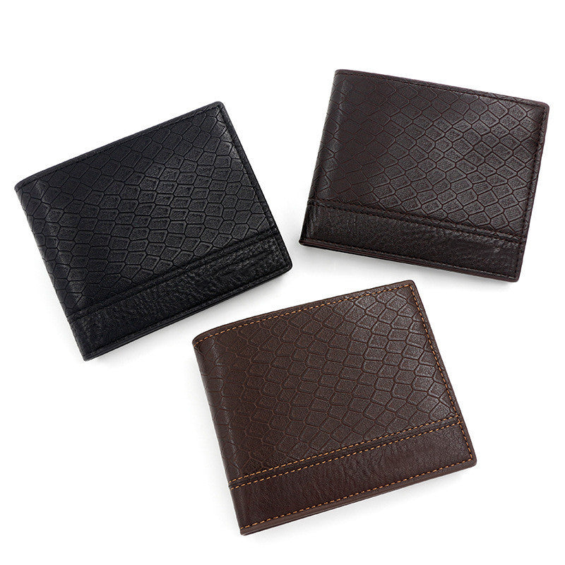 Large Capacity Embossed Snake Pattern Wallet