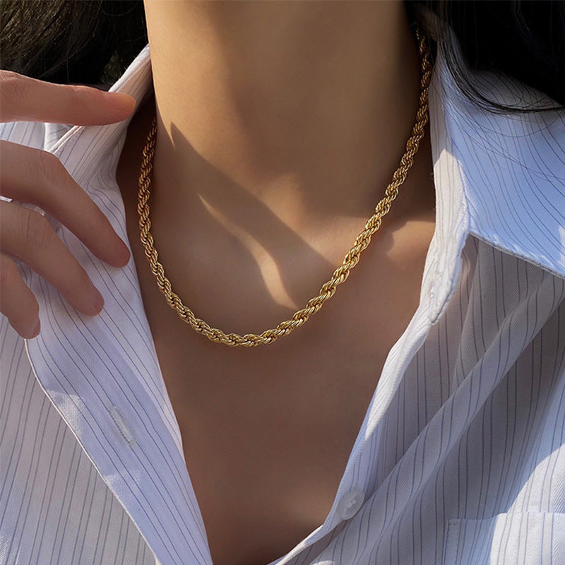 Gold Thick Necklace