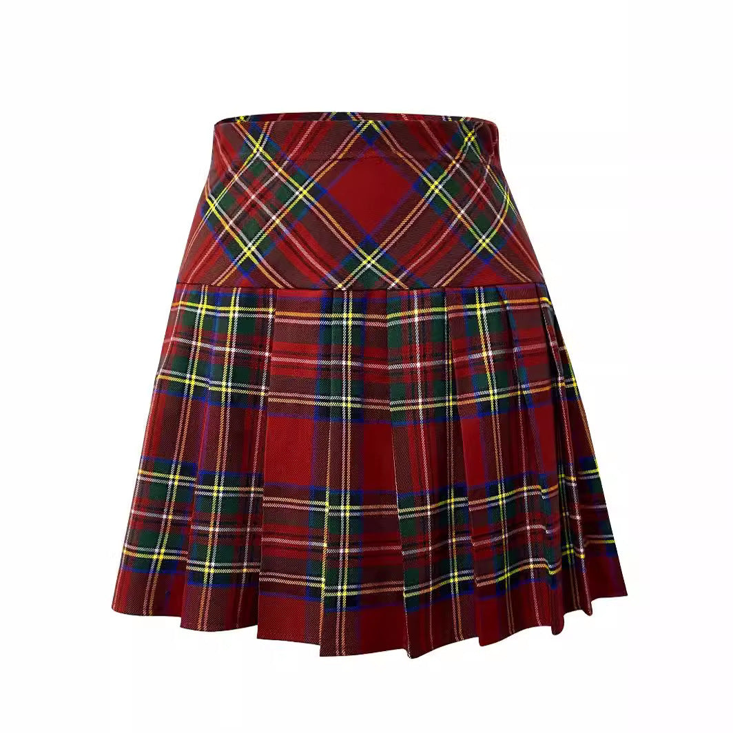 College Style Pleated Skirt