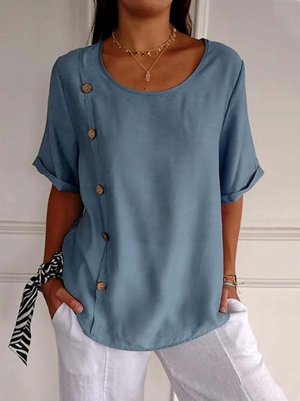 Casual Cotton And Linen Style Shirt