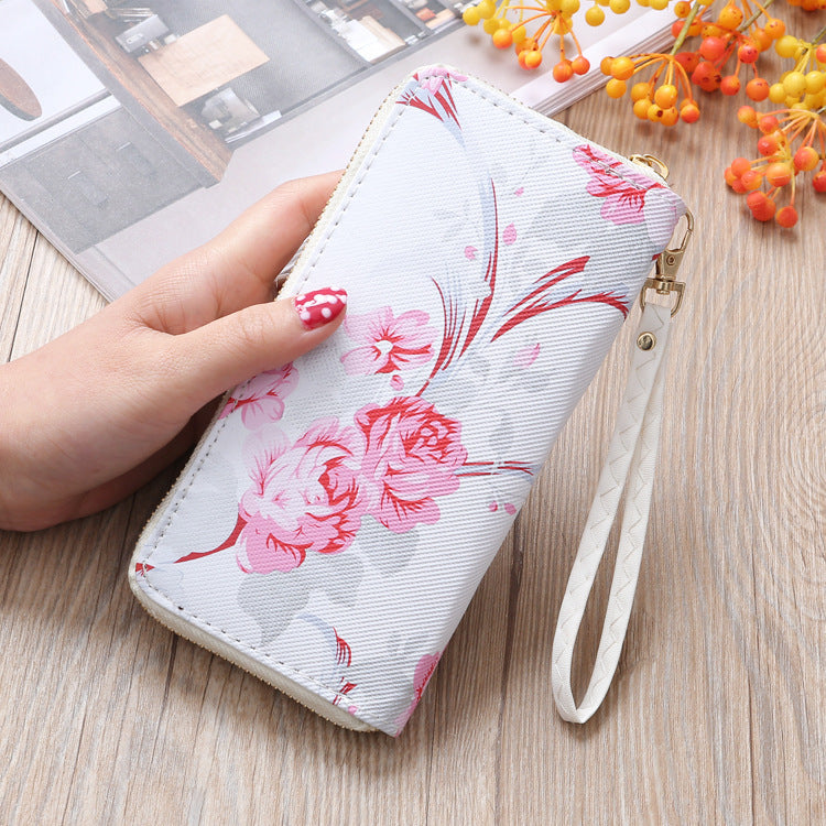 Floral Printed Clutch Wallet