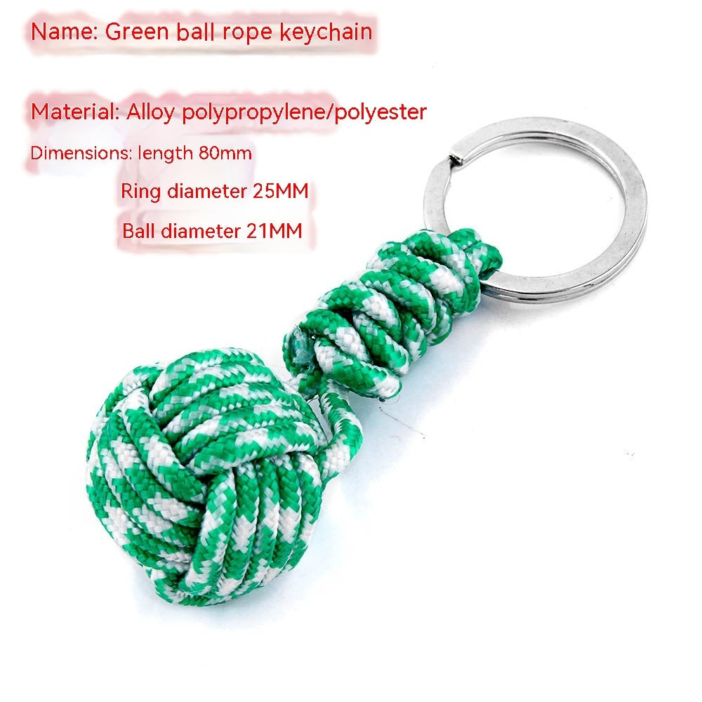 Monkeys Fist Ball Rope Keychain