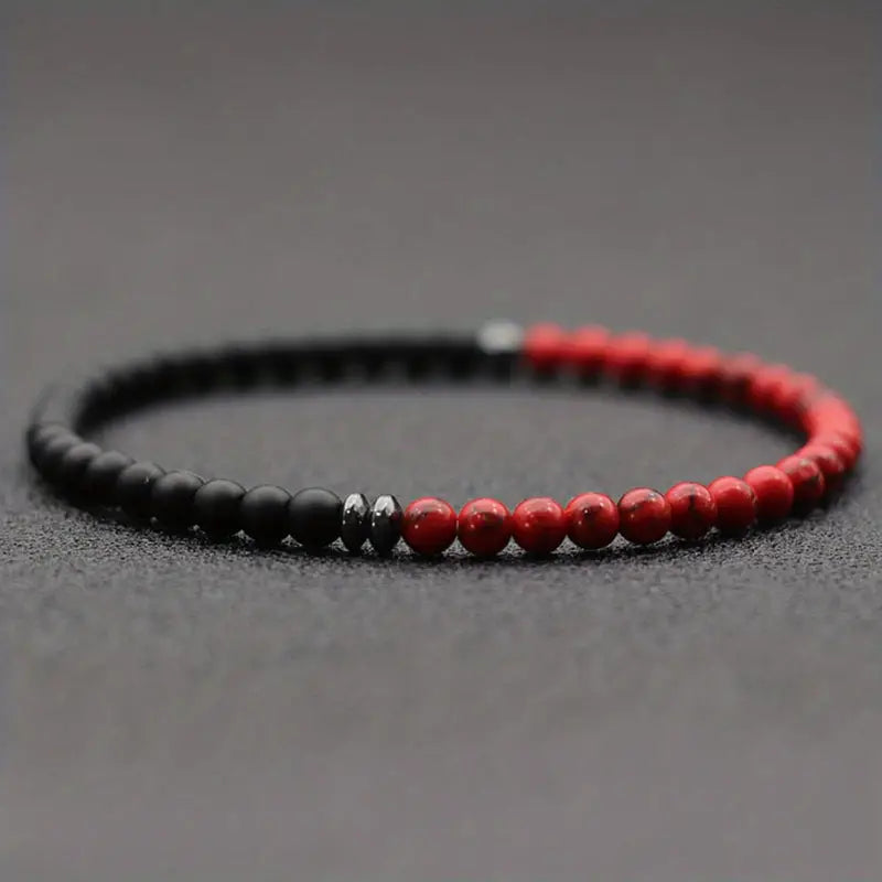 Trendy Red Turquoise Stone Beads Bracelet