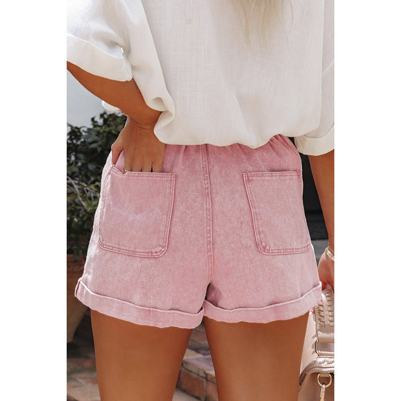 Womens Fashionable High Waisted Shorts