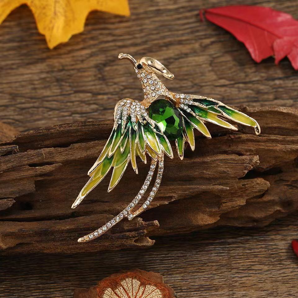 Elegant Phoenix Brooch