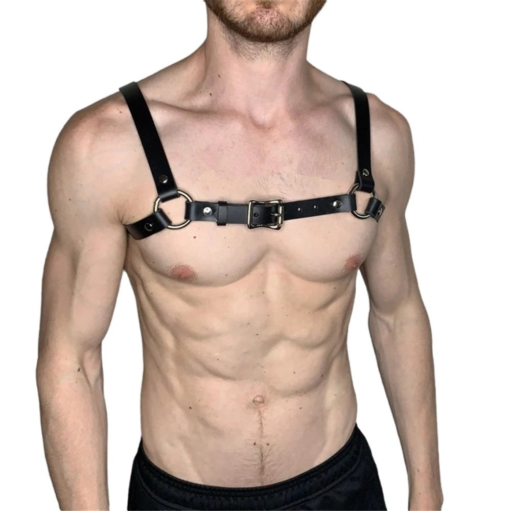 Gothic Men's Leather Shoulder Strap