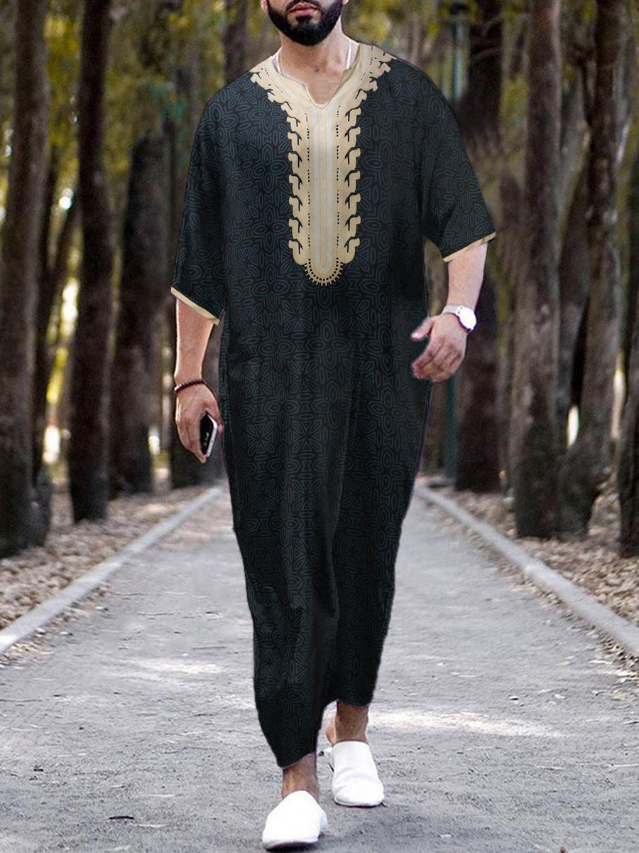 Short Sleeve Arab Style Robe