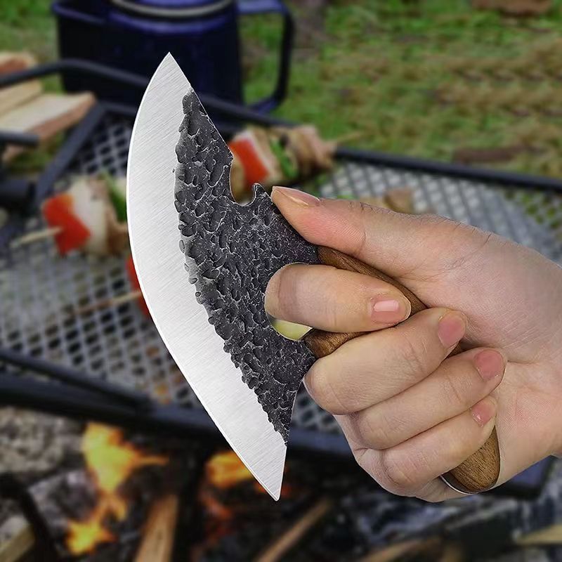 Multi-Functional Handle Small Camp Kitchen Curved Knife