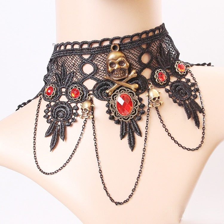 Gothic Lace Choker Necklace