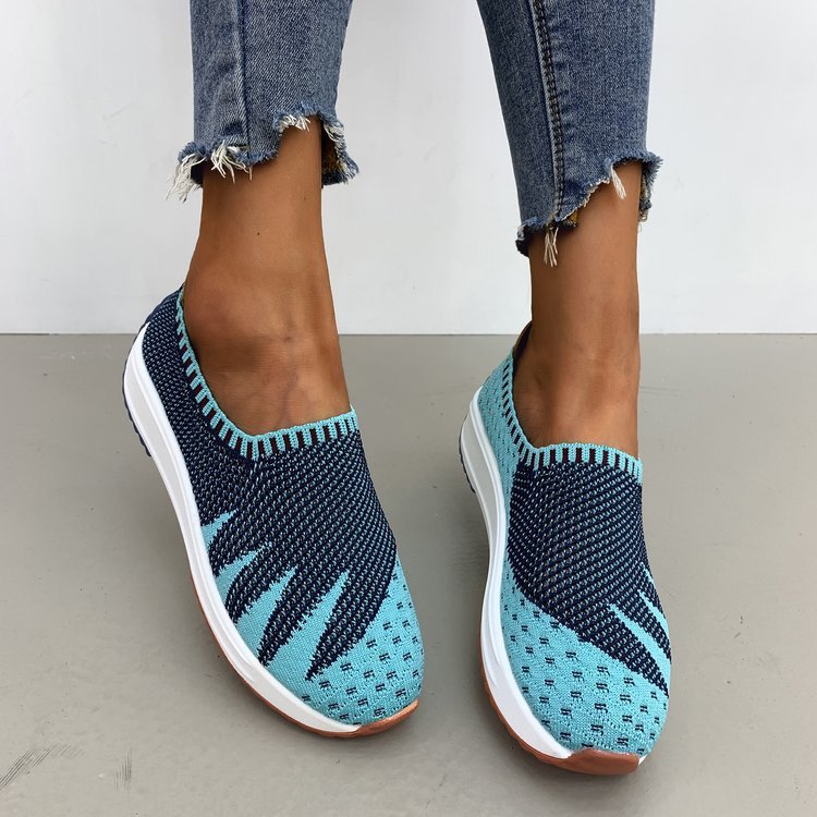 Flyknit Breathable Wedge Sneakers