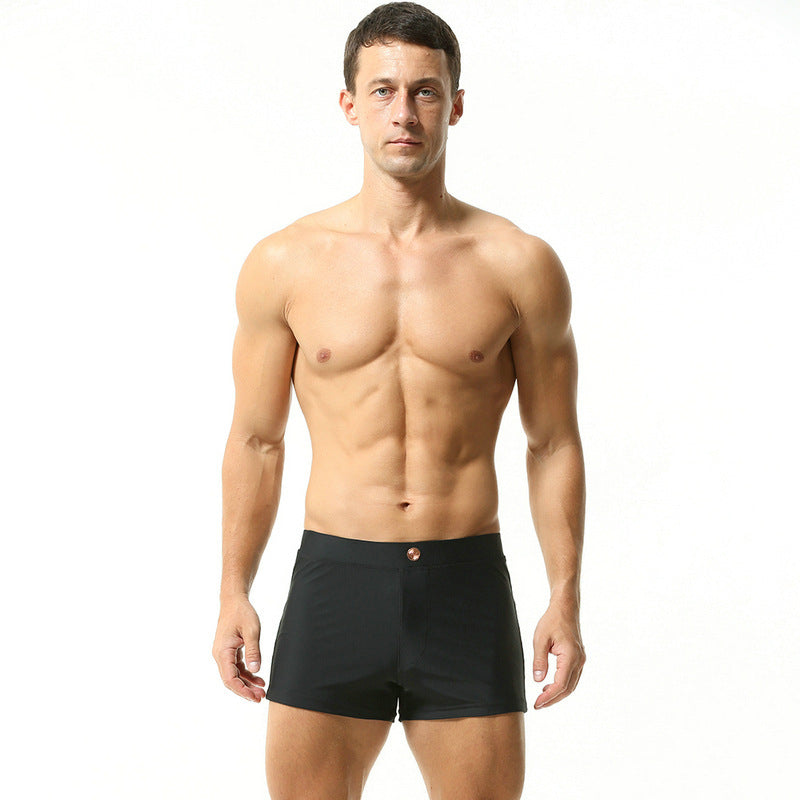 Men's Summer Metal Tether Nylon Swim Trunks