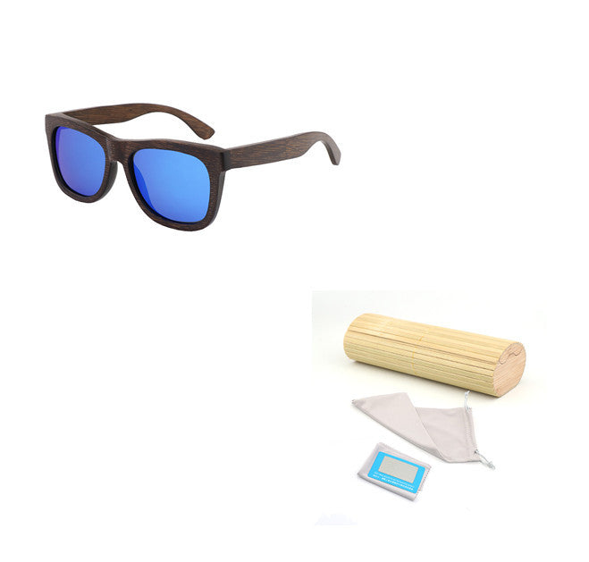 Retro wood style sunglasses