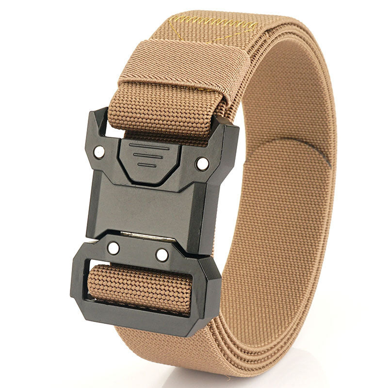 Tactical Quick Release Buckle Braided Elastic Belt