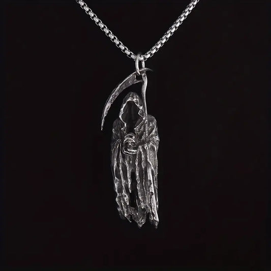 Death Reaper Stainless Steel Necklace.