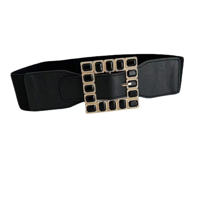 Rhinestone Pin Buckle Belt