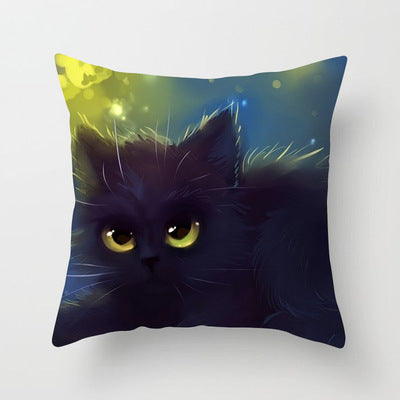 Cat Throw Pillowcase