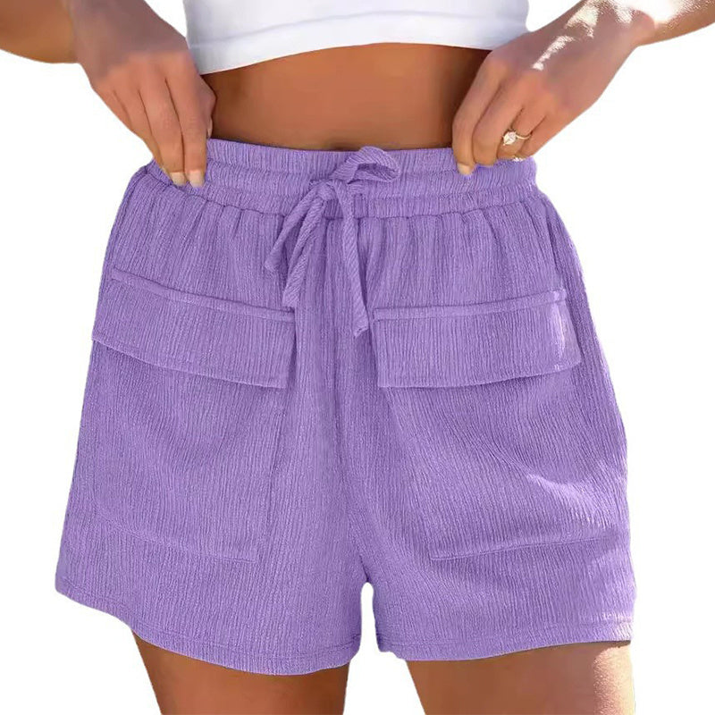 Womens Drawstring Shorts with Pockets