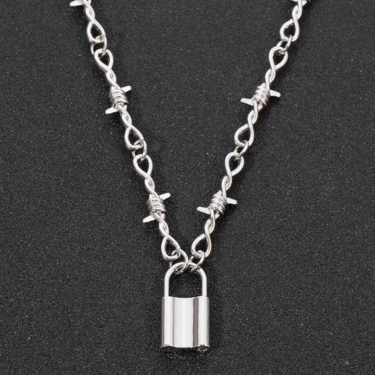 Fashion Thorns Lock Necklace