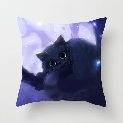 Cat Throw Pillowcase