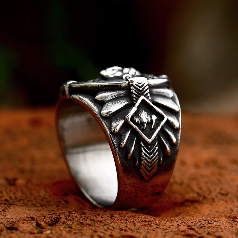 Men's Indian Stainless Steel Ring