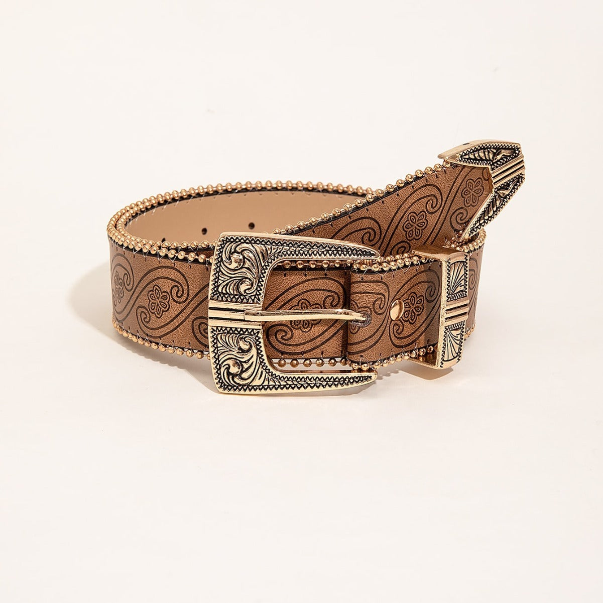 Retro Pattern PU Belt Western Style Women's Belt