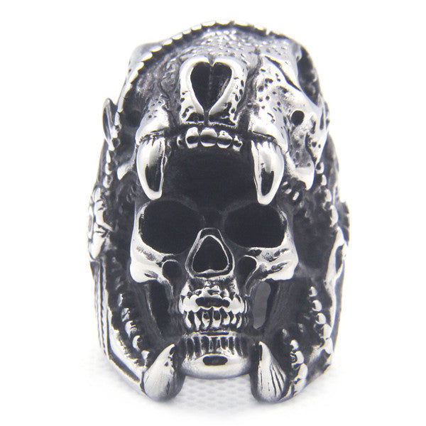 Mayan Skull Men's Ring