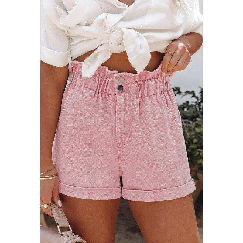 Womens Fashionable High Waisted Shorts