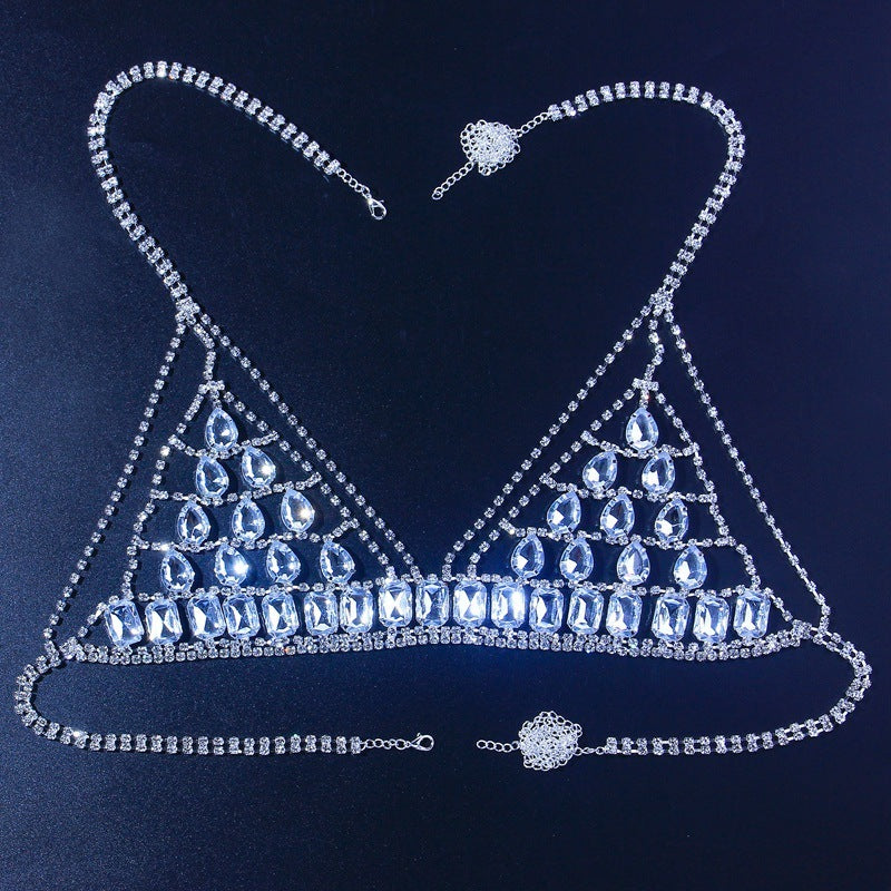 Rhinestone Bra Body Chain