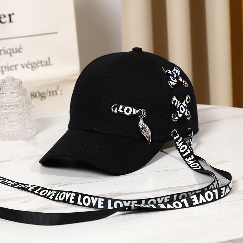 Long Strap Velvet Cat Ears Baseball Hat