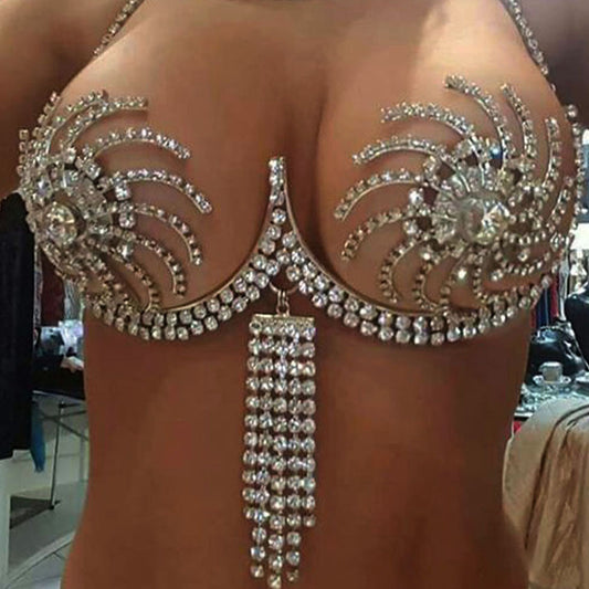 Hot Crystal Bikini Body Chain