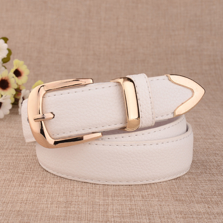 Casual Imitation Leather Belt