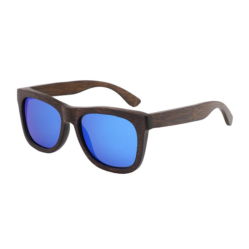 Retro wood style sunglasses