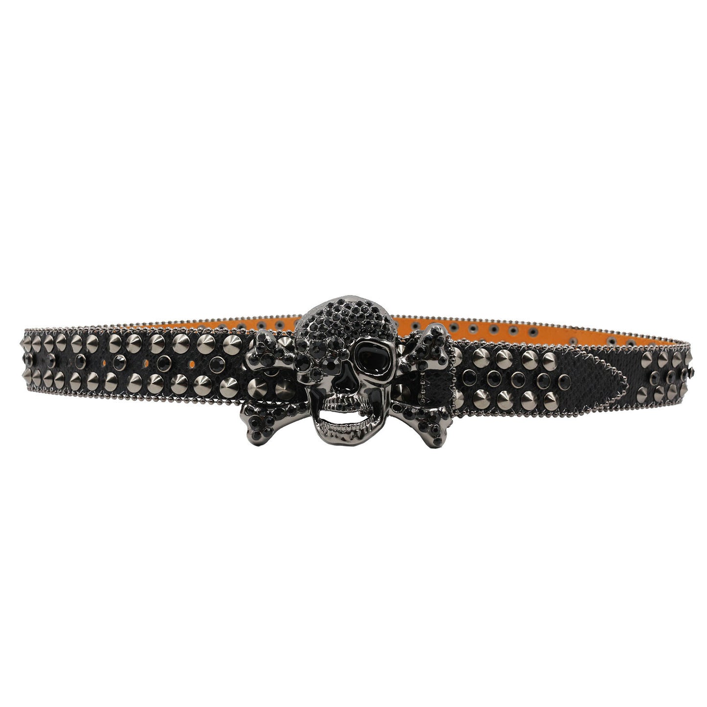 Rhinestone Skull Belt