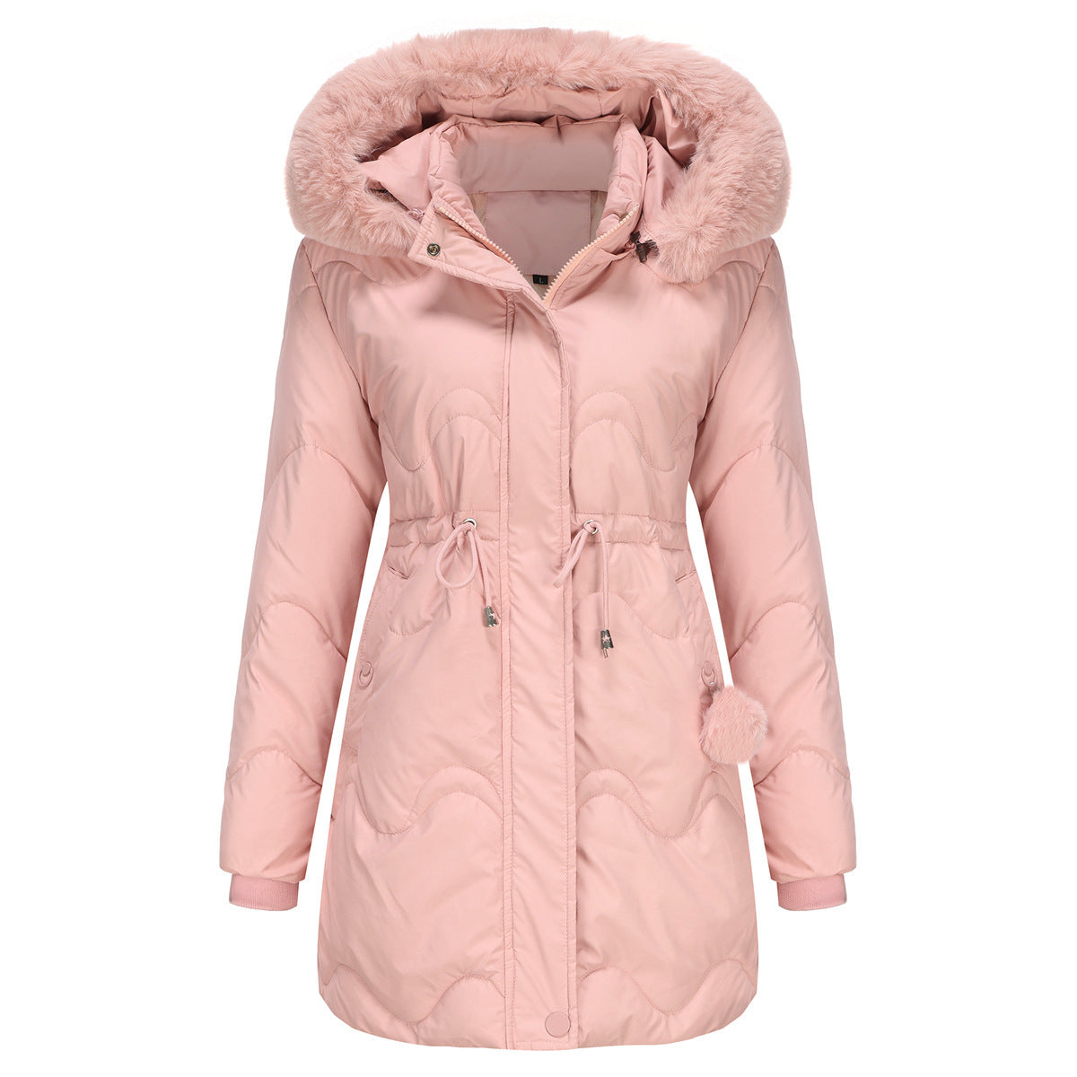 Women's Detachable Hat Wool Jacket