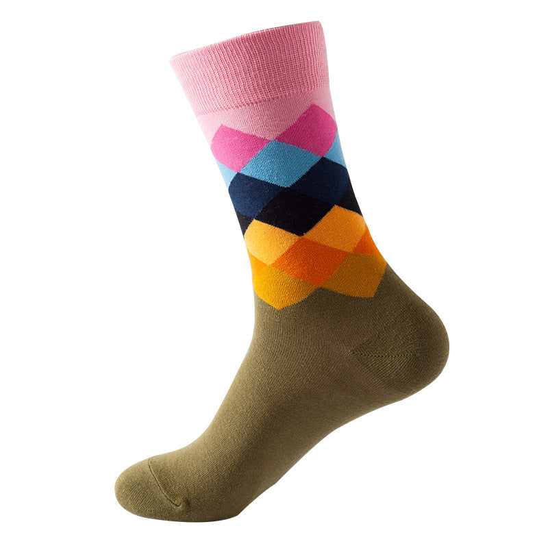 Mid Calf Fashion Trendy Socks