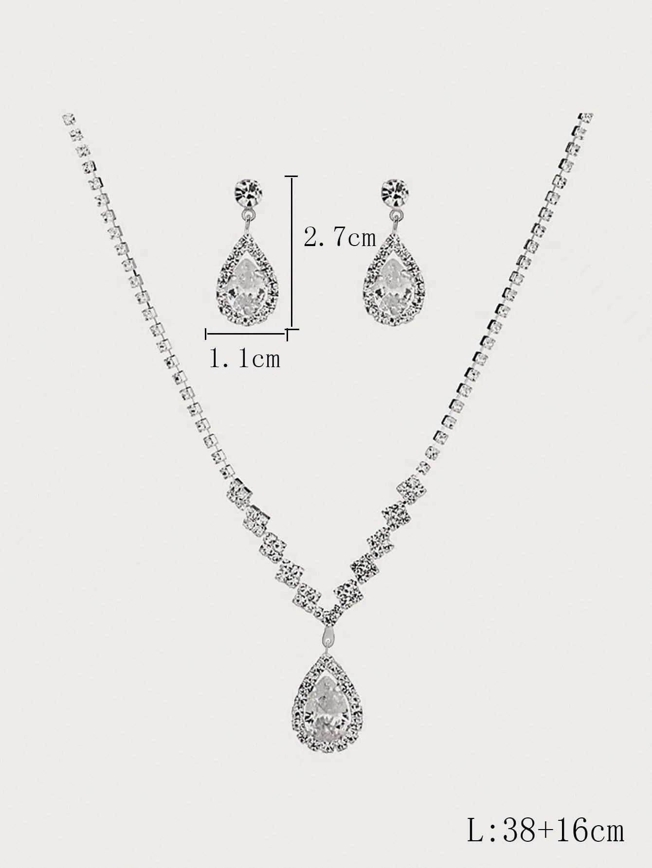 Zircon Fashion Necklace Set