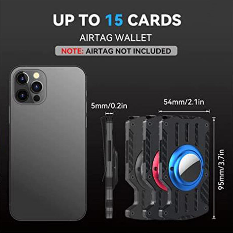 Aluminum Alloy Airtag Wallet