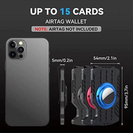 Aluminum Alloy Airtag Wallet