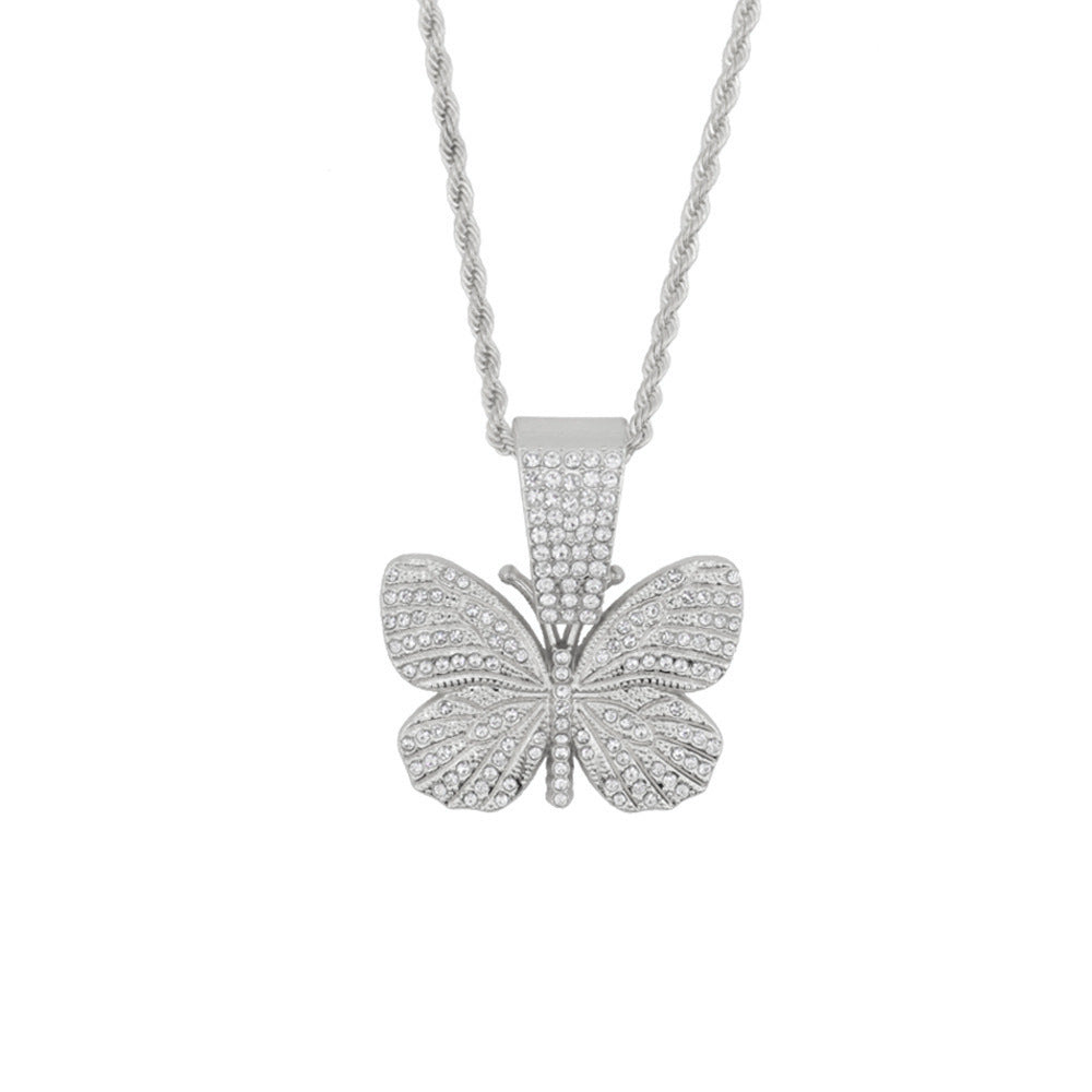 Diamond Butterfly Necklace