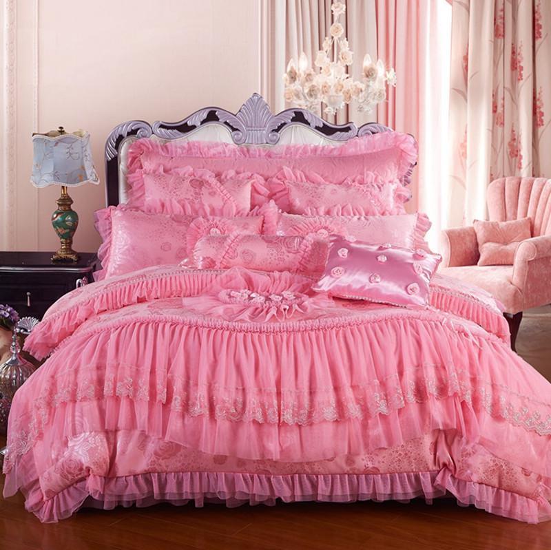 Wedding Four-piece Lace Bedding