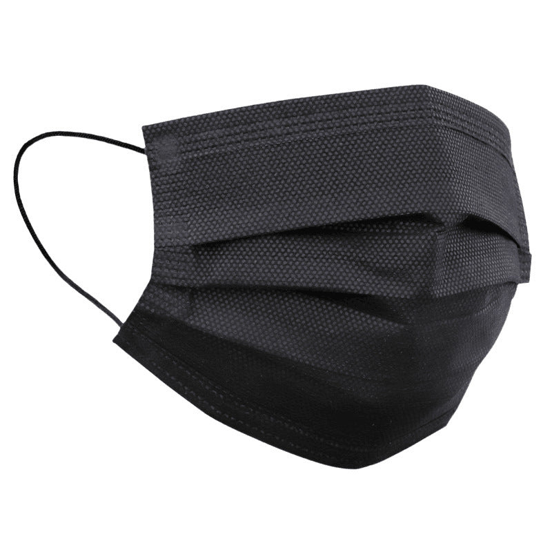 Three-layer Dustproof Black 50 Disposable Masks